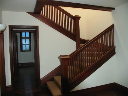 The main stairs.