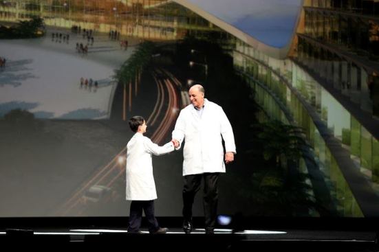 Schuyler St. Leger, a 12-year-old with a passion for inventing, greeted Carl Bass, Autodesk president and CEO,&nbsp;with a handshake and a duel on who had the best LED-illuminated lab coat.
