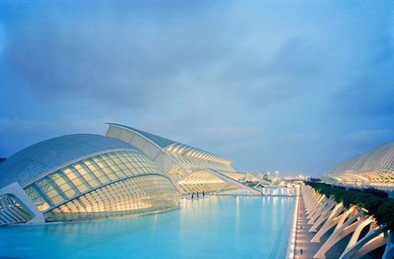 City of Arts & Sciences, Valencia, Spain, by 2005 AIA Gold Medal winner Santiago Calatrava, Hon. FAIA.