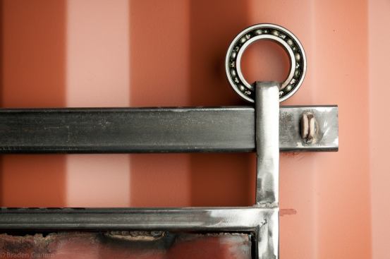 A detail from the Shipping Container House.