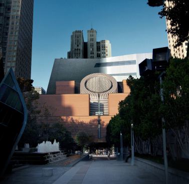 November 2011 rendering showing the addition from the west, with the existing Mario Botta-designed museum building in the foreground.
