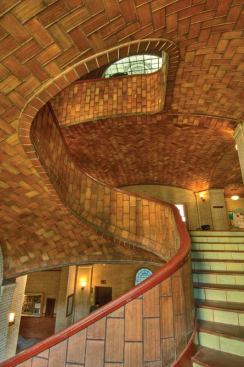 Guastavino timbrel vaulted staircase at St. Paul’s Chapel in New York