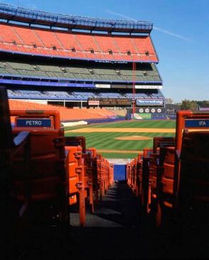 Shea Stadium, New York, by Praeger-Kavanagh-Waterbury. The former home of the Mets was destroyed to make room for the team's current home, CitiField.