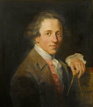 “Portrait of a Young Artist,” namely John Soane, painted by Christopher William H&uuml;nnemann in 1776