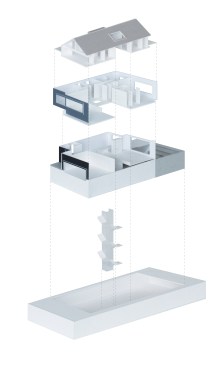 Atelier RZLBD / Stack House / physical model