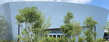 "Because every building is a different size and slightly different shape, it took some strategic geometric planning to layout and scale the RHEINZINK panels appropriately. Each building's panels are custom-sized to make all of them look uniform in their overall massing. It's a forced perspective."
