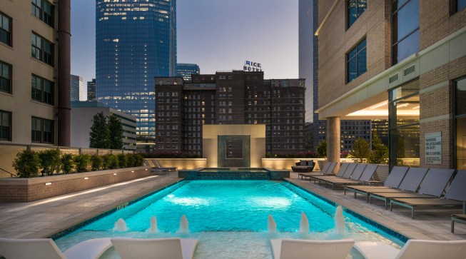 Evening Pool View
