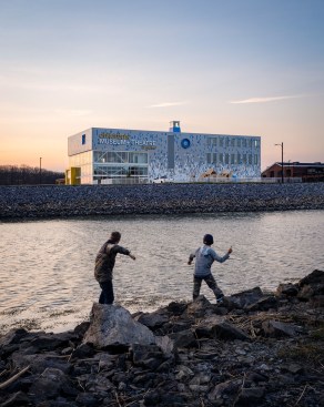 Exterior, sunset