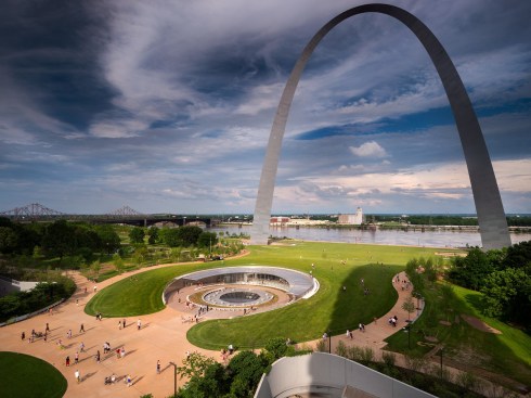 The Gateway Arch Museum in St. Louis.