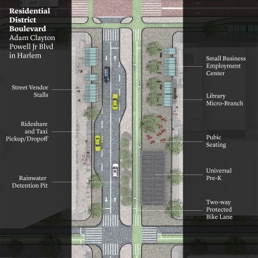 Plans for Adam Clayton Blvd. in Harlem