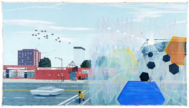 Sunday Morning, 7 am (2003) by Kerry James Marshall