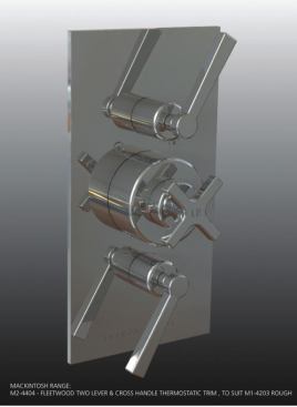 The new 1940s Fleetwood collection includes bathroom fixtures and accessories that are being shown for the first time. Fleetwood merges the 1930s Macintosh Art Deco aesthetic&nbsp;with the look of the cleaner, more contemporary 1940s. 
www.lefroybrooks.com.