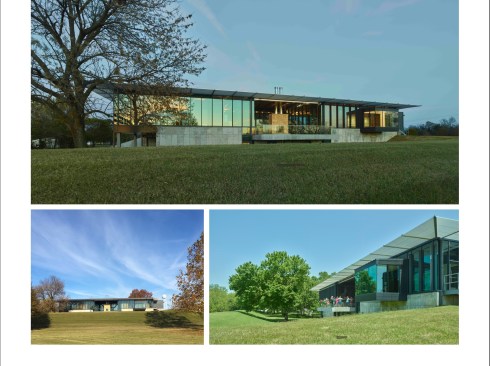 Concrete grounds the Visitor Center in the earth while mitigating potential effects of a flood or levee breach.  Cantilevered forms reach toward the river creating visually exciting viewing platforms, with one designed to hold a steamship’s pilot house.
