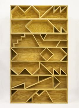 New York–based gallery Mondo Cane showed work by Minneapolis's RO/LU, including this set of shelves.