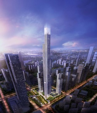 Nanjing Financial City Site 47Internationaler Wettbewerb 2015 - 1. Preis (2016)Auf einen 65.000 m² großen Grundstück im CBD des Hexi Districtes in Nanjing sollen oberirdisch 500.000 m² Mixed-Use errichtet werden. Neben 4 Hochhäusern mit einer Höhe zwischen 154 m und 197 m soll auf dem Grundstück auch ein Landmarktower mit einer Höhe von 415 m errichtet werden.  Entwurf: Meinhard von Gerkan und Nikolaus Goetze mit Marc Ziemons Partner: Nikolaus GoetzeAssoziierter Partner: Marc Ziemons Projektleitung: Jan BlaskoBauherr: Nanjing Financial City Construction Development Co., LtdBGF: 785.098 m²BRI: 3.700.000 m³