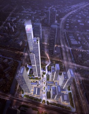 Nanjing Financial City Site 47Internationaler Wettbewerb 2015 - 1. Preis (2016)Auf einen 65.000 m² großen Grundstück im CBD des Hexi Districtes in Nanjing sollen oberirdisch 500.000 m² Mixed-Use errichtet werden. Neben 4 Hochhäusern mit einer Höhe zwischen 154 m und 197 m soll auf dem Grundstück auch ein Landmarktower mit einer Höhe von 415 m errichtet werden.  Entwurf: Meinhard von Gerkan und Nikolaus Goetze mit Marc Ziemons Partner: Nikolaus GoetzeAssoziierter Partner: Marc Ziemons Projektleitung: Jan BlaskoBauherr: Nanjing Financial City Construction Development Co., LtdBGF: 785.098 m²BRI: 3.700.000 m³