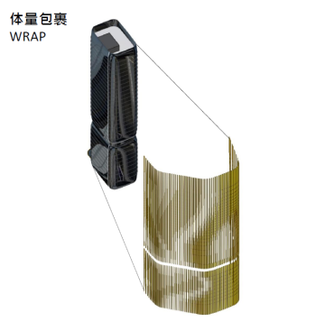 Diagram of massing wrap