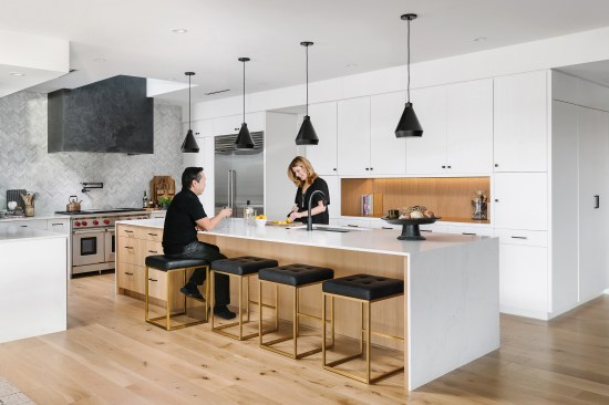 View of the Modern Kitchen exhibiting Japanese and American Design Influences