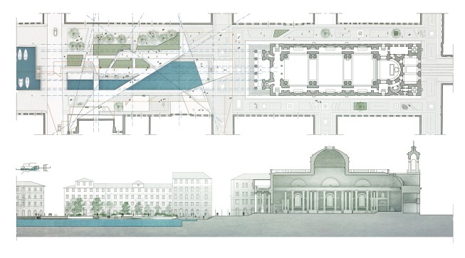 Plan and section