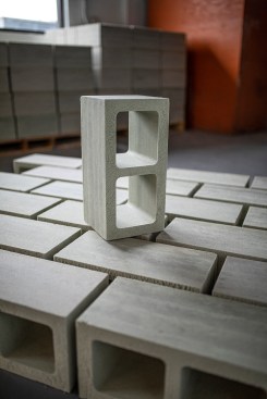 Prometheus Materials' biocomposite concrete blocks