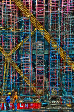 "Scaffold," by Gregory Yager, AIA, in New York; 2019 AIA|LA Architectural Photography citation winner