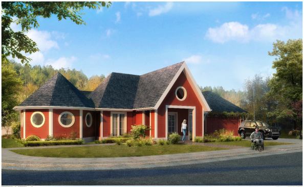 House B, like House A, will feature&nbsp;adjustable-height kitchen countertops and sinks, easy-access rooms and closets, and automatic doors.
