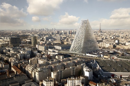Triangle, Porte de Versailles, Paris, France / Vue aérienne vers Paris
