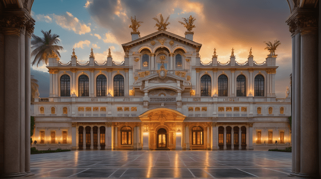 Donald J. Trump Presidential Library Design Proposal in Classical Style, ALTERNATIVE B