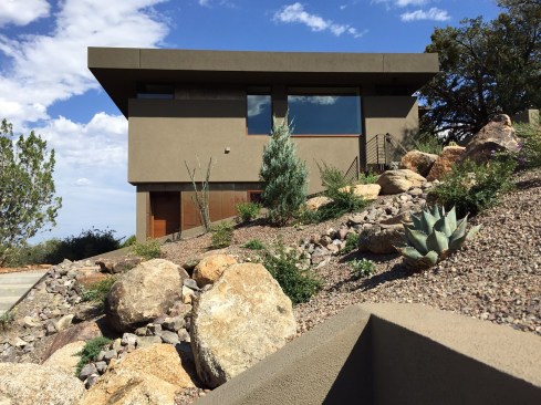 Exterior view of entry to main house