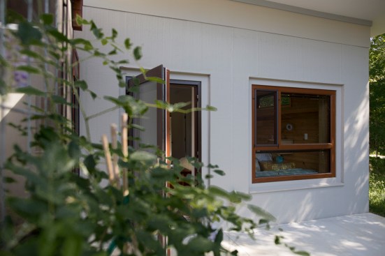 View from the screened porch towards the master bedroom.