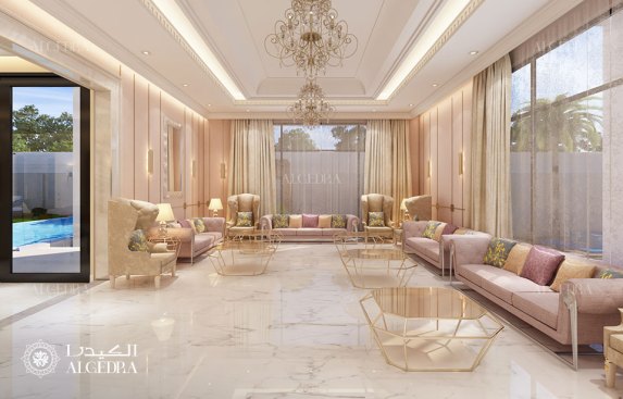 Majlis design in modern villa