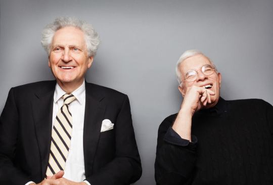 L&eacute;on Krier (left) and Peter Eisenman, both professors at the Yale School of Architecture.