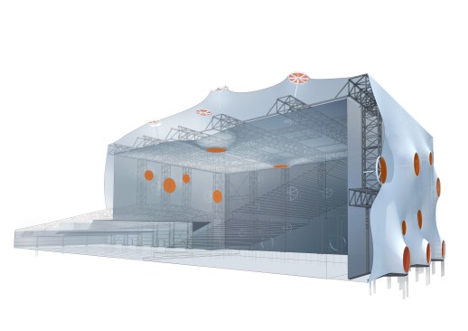 Conceptual sketch for the Shooting Galleries.
