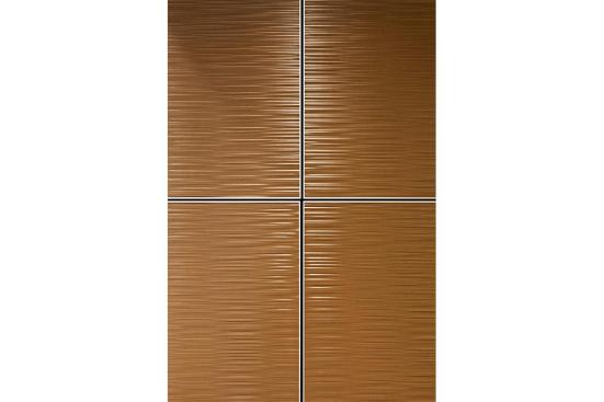 LEVELe Wall System with Capture panels; insets in Bonded Bronze with Natural Patina and Kalahari pattern at Princeton Medical Arts Pavilion, Plainsboro, New Jersey