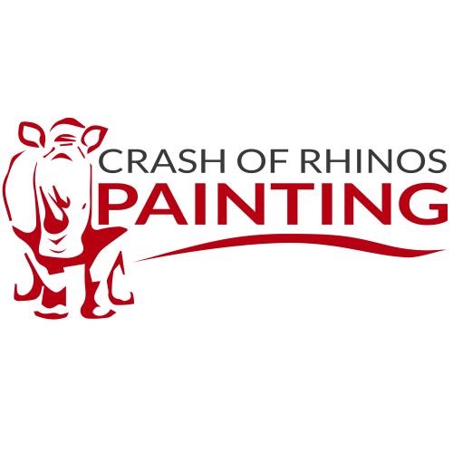 Crash of Rhinos Painting