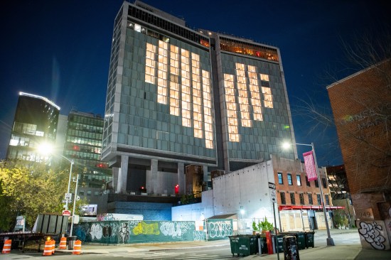 The Standard Hotel showing its support for health care workers
