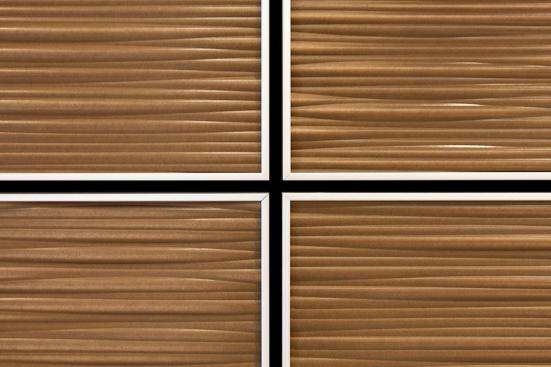 LEVELe Wall System with Capture panels; insets in Bonded Bronze with Natural Patina and Kalahari pattern at Princeton Medical Arts Pavilion, Plainsboro, New Jersey