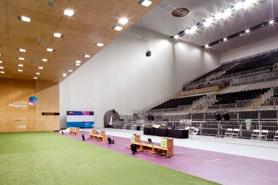 Shooting Gallery interior with seating.