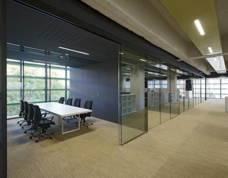 Room-through-room visibility and audio privacy, achieved beautifully by EXTENDO.