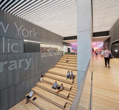 Architecture and lighting are integrated as daylighting and dimming controls balance illumination levels throughout the day.