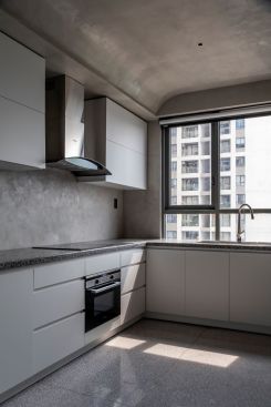 the kitchen with a view