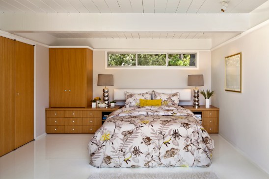 View of the master bedroom.