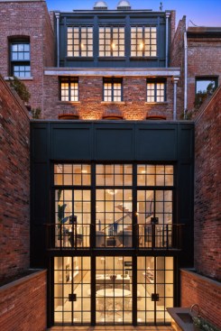 Rear façade