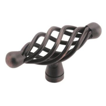 &nbsp;You could change the look of a kitchen just by using cool hardware that stand out. Again look to non-traditional sources for inexpensive options. These classic birdcage pulls in oil rubbed bronze cost $9.99 for a set of four at 
www.target.com.