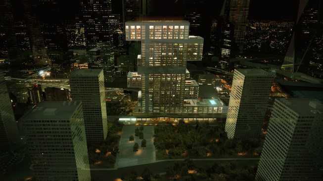 Night rendering of Project R6.