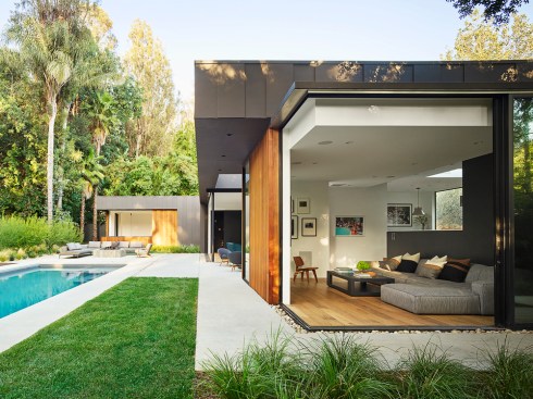 Family room in foreground