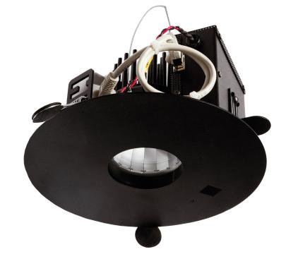 PureLiFi’s integrated LED luminaire serves as a Li-Fi access point and features a router and lamp driver. It is compatible with LEDs from multiple manufacturers.