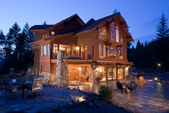 The exterior patios are designed for big parties with private escapes.