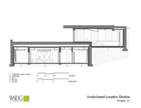 Undisclosed Location Studio & Screening Room Presentation Drawing