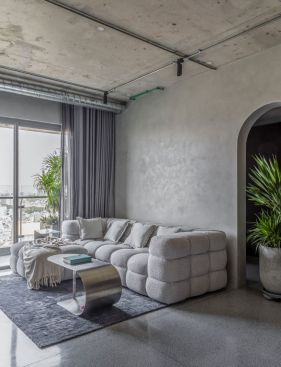 large doors offer stunning city views